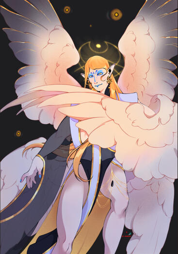 Abel - Ilustração de personagem original.
